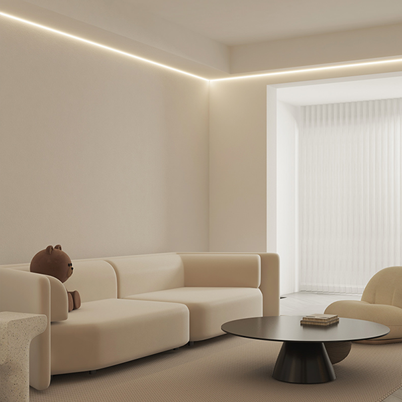 China ROHS Length 2.5m Aluminum Led Lighting Profiles Sandblasting Recessed on sale