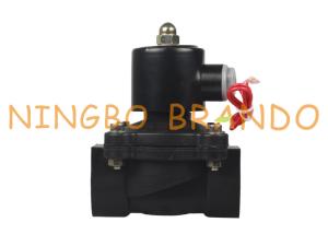 China Diaphragm Operated ABS Plastic Solenoid Valve For Water 1'' 12V 24V DC 110V 220V AC factory
