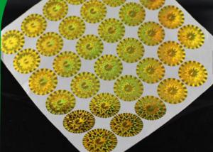 China Permanent Adhesive Security Hologram Sticker Uv Printing factory
