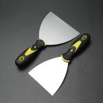 Rubber Handle Stainless Steel Blade Scrapers Flexible spatula putty knife