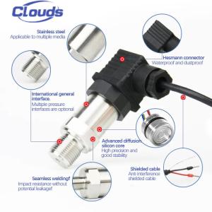 China Stainless Steel Thread Material 0-5v 4-20mA Hydraulic Mini Pressure Transmitter Sensor factory