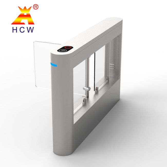 Pedestrian Swing Turnstile Gate 304 Stainless Steel Cabinet With Face Recognition