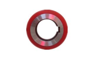 China Rubber Bonded Spacer Round Cutter Blade , Rotary Slitter Blades For Metal Coil Processing Lines factory