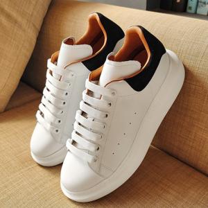 China Trend Women'S Casual Athletic Shoes White Soft Upper Material factory