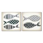 Fish Images Canvas Prints Spray Painting Popular In The Europe Market Minimalist