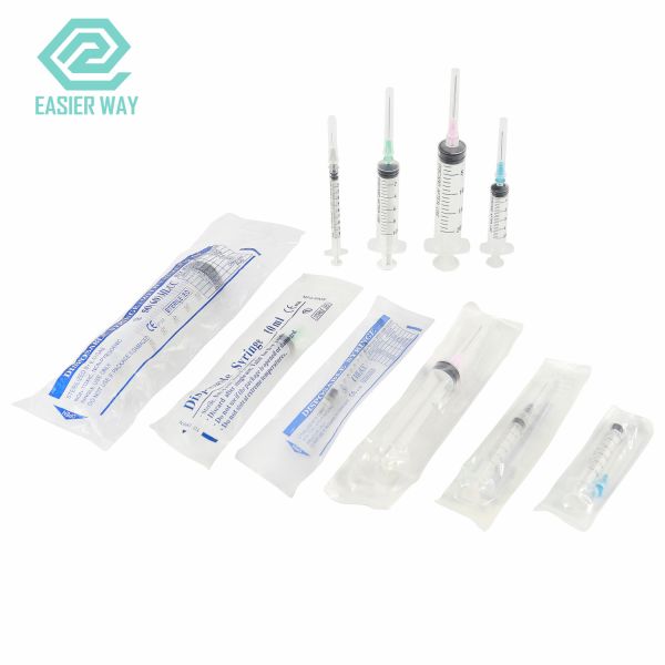 China Sterilized Three Parts Two Parts Disposable Injection Syringes With Needles factory