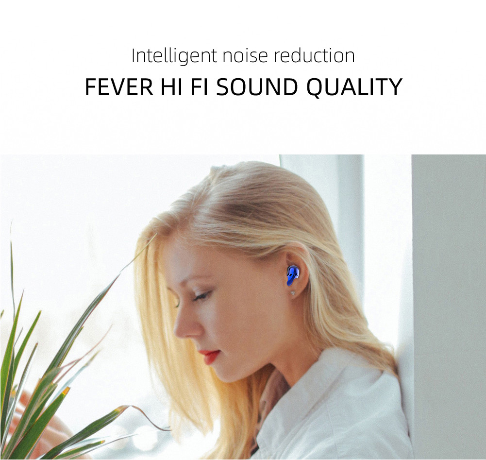 Iphone 5.1 Bluetooth Earphones For Running 38mAh Battery True Wireless Earbuds TWS