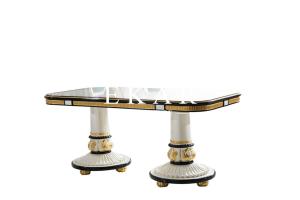 China Carving a big table by hand wood luxury 8 seater dining table FLN-M-CT102 factory