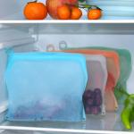 Microwavable Reusable Silicone Food Storage Bag 500ml 1000ml 1500ml
