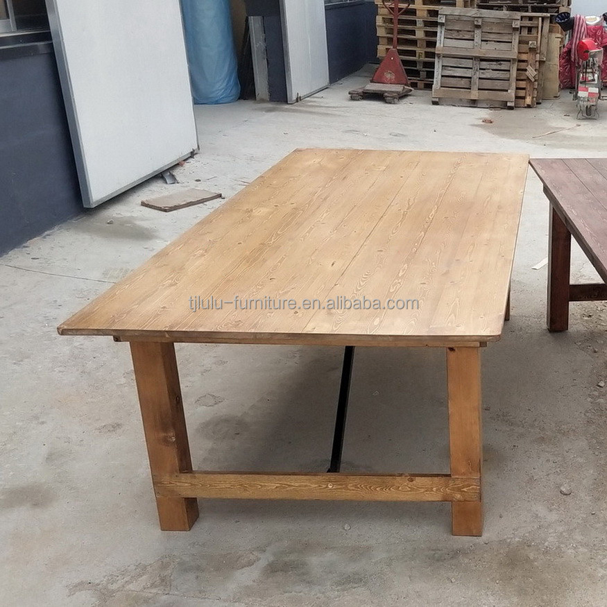 Foldable Pine Frame American Walnut Color Solid Wood Dinning Table with Modern Simple Design and Sturdy Construction