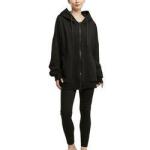 Custom Women Black Hoodie Ladies Plus Size Long Sleeve Zip up Sweatshirt Casual
