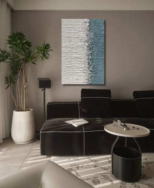 Home Living Room Decor Painting 3d Abstract Canvas Oil Painting with Customized