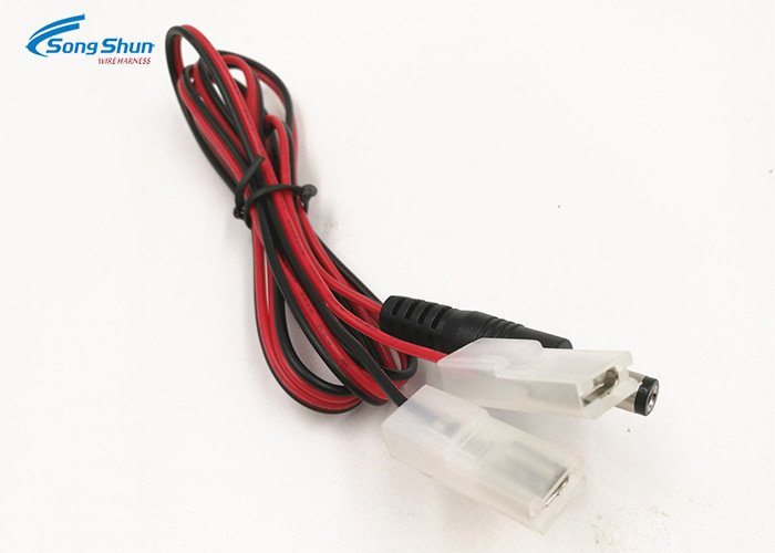 Black PVC 5.5 X 2.5mm DC Power Cord , 4.8 X 0.5mm Terminal 18AWG DC Power Adapter Cable