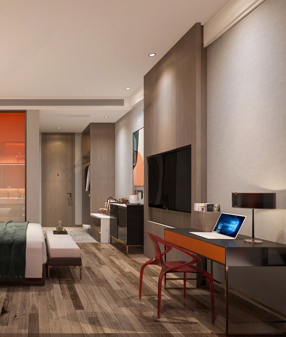 Brand Star Hotel Bedroom Furniture Refurbishment Sample Room Furniture Full Set Customized