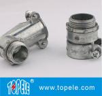 Straight / 90 Degree Flexible Conduit and Fittings Metal Zinc Squeeze Angle