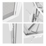 82mm Outswing Casement Windows Vinyl Crank Out Windows US Standard