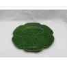 Buy cheap Ceramic Green Cabbage Leaf Plates Customized Size Dolomite For Dinner from wholesalers