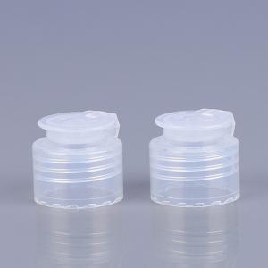 China Transparent Flip Top Caps For Bottles 20mm 24mm PP Lotion Bottle Lids factory