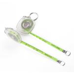 Green Small Metal Measuring Tape 80 Inches 2m With Transparent ABS Plastic