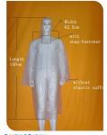 Industrial Clear Womens Plastic Raincoats , PE Material Throw Away Raincoats