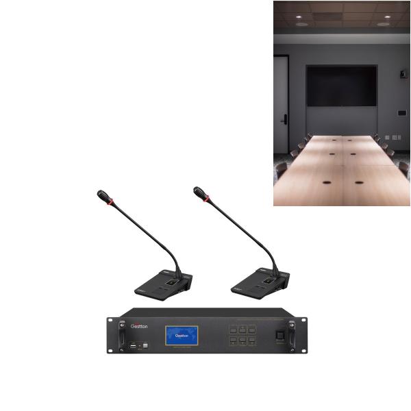 UHF 3 Channel Wireless Microphone System Hyper Cardioid Gooseneck Conference