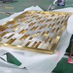 1x2.5meter Stainless Steel Room Divider Decoration for Wall / Hotel / Dining