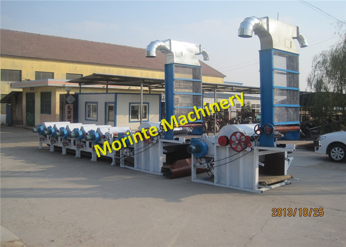 Morinte 7 rollers hosiery waste and lycra recycling machine for spinning mills