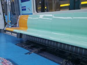 China Passenger Bench Seat for Subway Coach with FRP Material factory