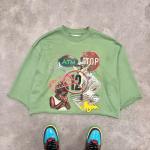 Printed Cropped Mens T Shirt Colorful 100% Cotton Heavyweight Printed Graphic 3