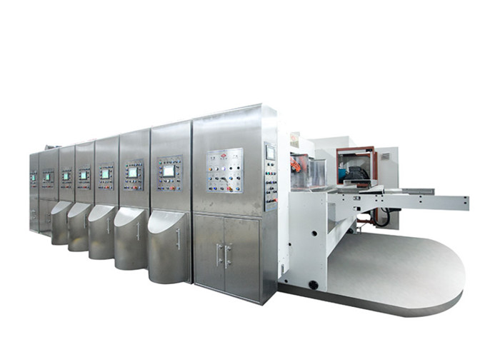 Computerized Corrugated Flexo Printing Machine , Rotary Die Cutting Machine