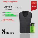 Polyester Heated Waistcoat Adjustable Women Heated Massage Vest Electric Heating