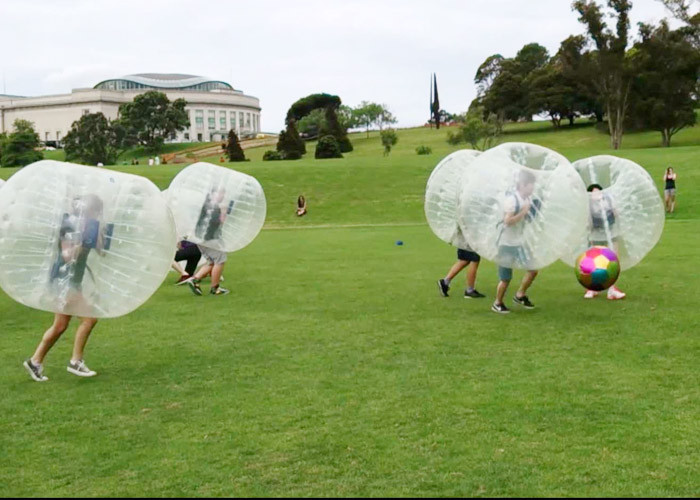 Outdoor Inflatable Toys Big Size Half Color Adult Bumper Ball Inflatable Soccer Bubble Ball