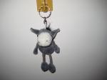 lovely plush donkey keychain