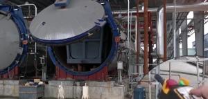 China Sand Cement Gypsum AAC Block Autoclave 204 Degrees Celsius Design Temperature factory