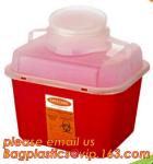 BIOHAZARD WASTE CONTAINERS, PLASTIC STORAGE BOX, MEDICAL TOOL BOX, SHARP