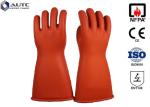 Rubber Insulating Electrical Safety Gloves Voltage Rating AC 7500 V Class 1
