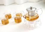Handblown Heat Resistant Glass Teapot / Glass Loose Leaf Teapot