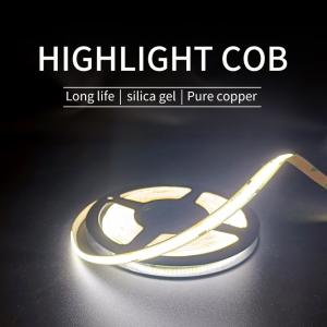 China 4mm Width COB LED Strip Light Battery Operated Multi Colour factory
