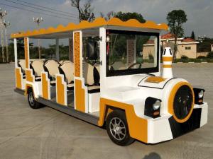 China cartoon electric sightseeing car 14 seats Size 5710*1590*2160mm power 72v7.5kw factory