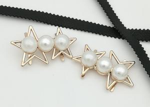 China Star Shaped Zinc Alloy Metal Shoe Buckles Corrosion Resistant Easy To Put On factory
