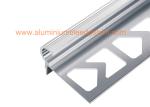 10mm Round Edge Aluminium Anti Slip Stair Nosing Reduce Trip Hazards Matt Gold