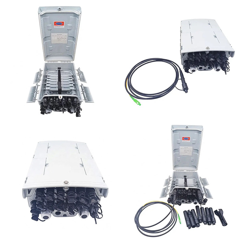 16 core fiber optic Cable Distribution Box with sc adapter and pigtail