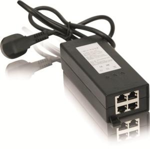 China DC48V Two Groups 0.6A POE Adapter Injector Single Port 30W factory