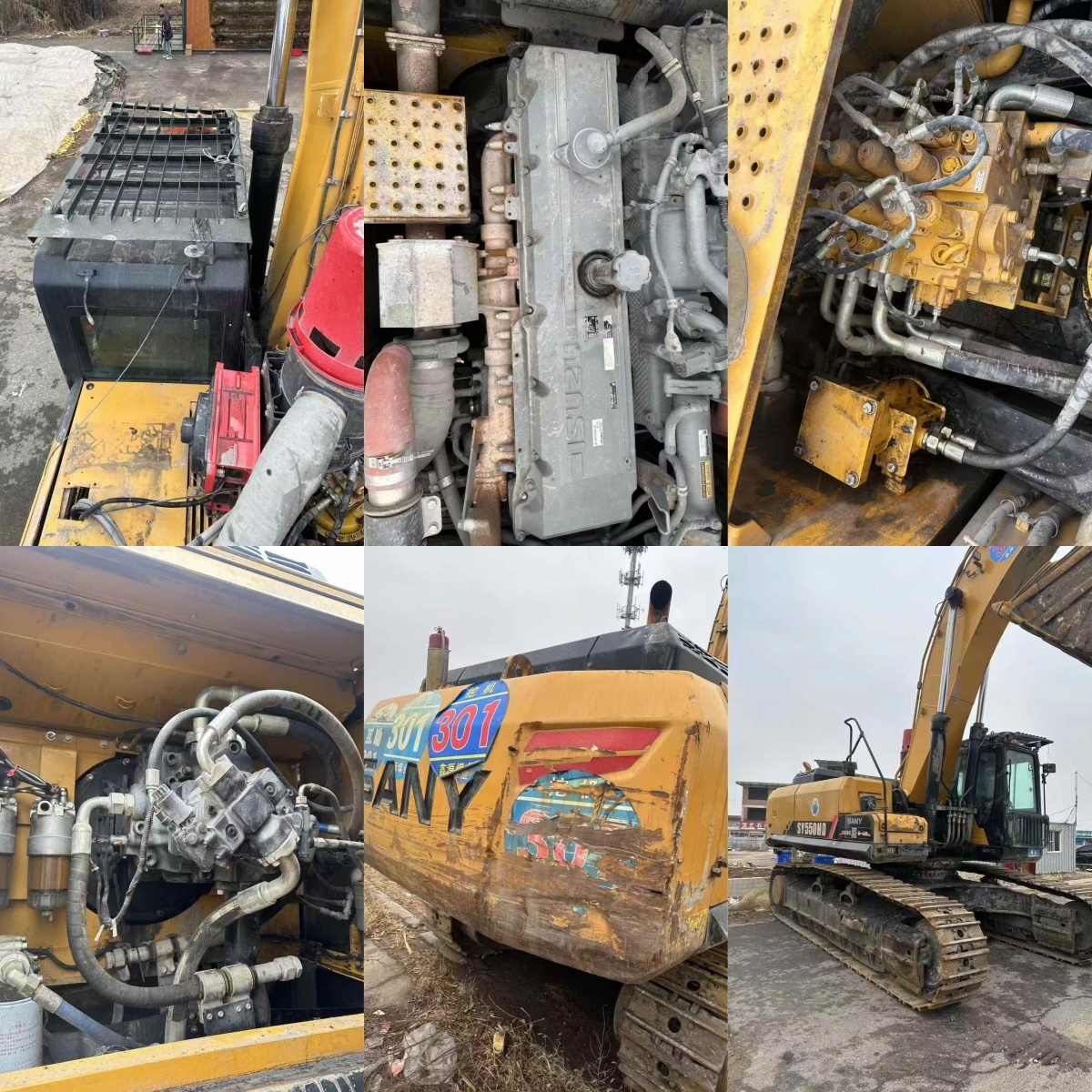 2021 Sany SY550H 55 Ton Used Excavator 9000 Plus Working Hours