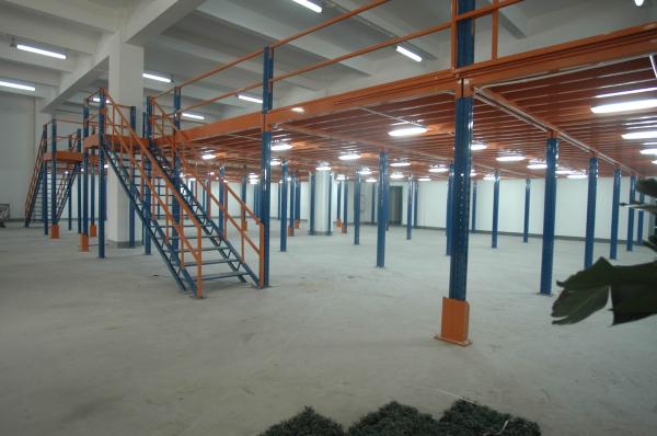 Heavy Weight Industrial Mezzanine Floors , Auto Parts Industry Platform With