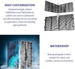 Rental Flexible Transparent LED Film Screen 5600cd/sqm 3D Transparent LED Wall
