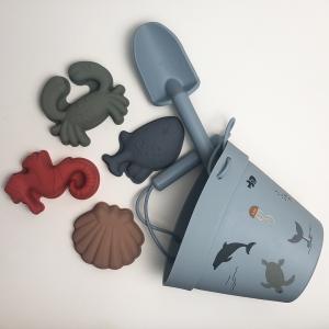 China Silicone Nontoxic Children'S Instructional Toy Beach Miniature Set For Kids factory