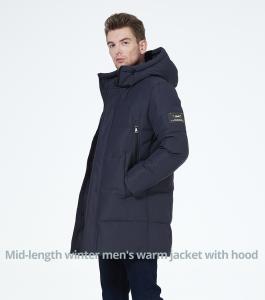 China Knitted Cuff Mens Heavy Winter Coat Mens Wool Winter Coat With Four Pocket factory