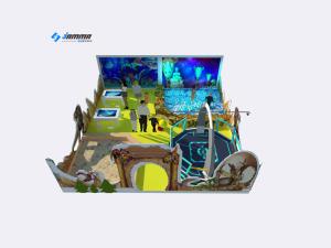 China Dinosaur Virtual Reality Theme Park Interactive Projectior Electronic Children factory