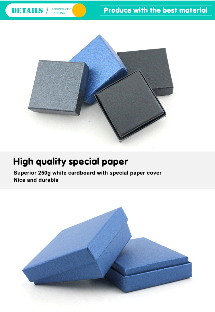 OEM Watch Earring Packaging Cardboard Bracelet Box Custom Paper Jewelry Boxes